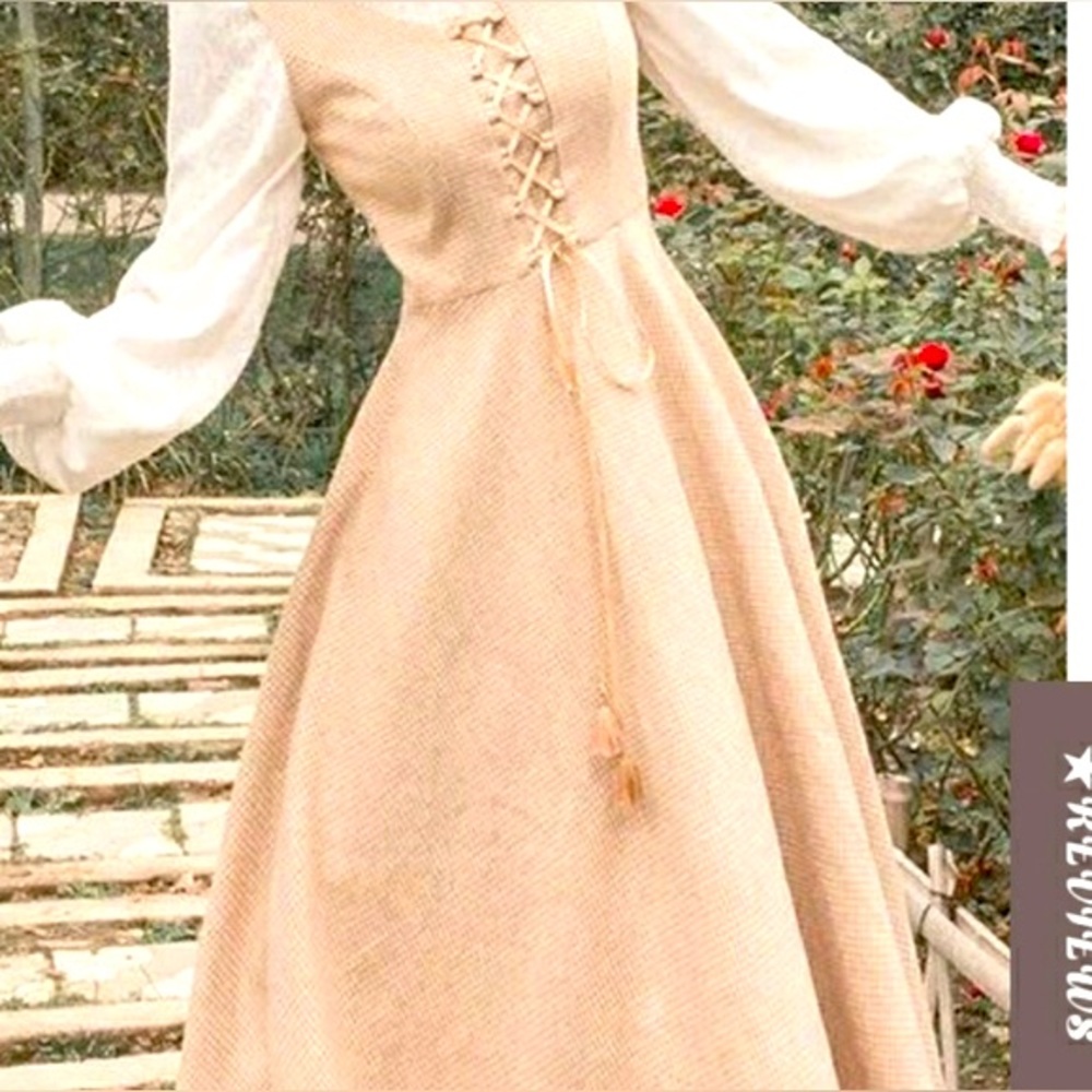 Cottagecore Lace Bodice Dress and Lace top